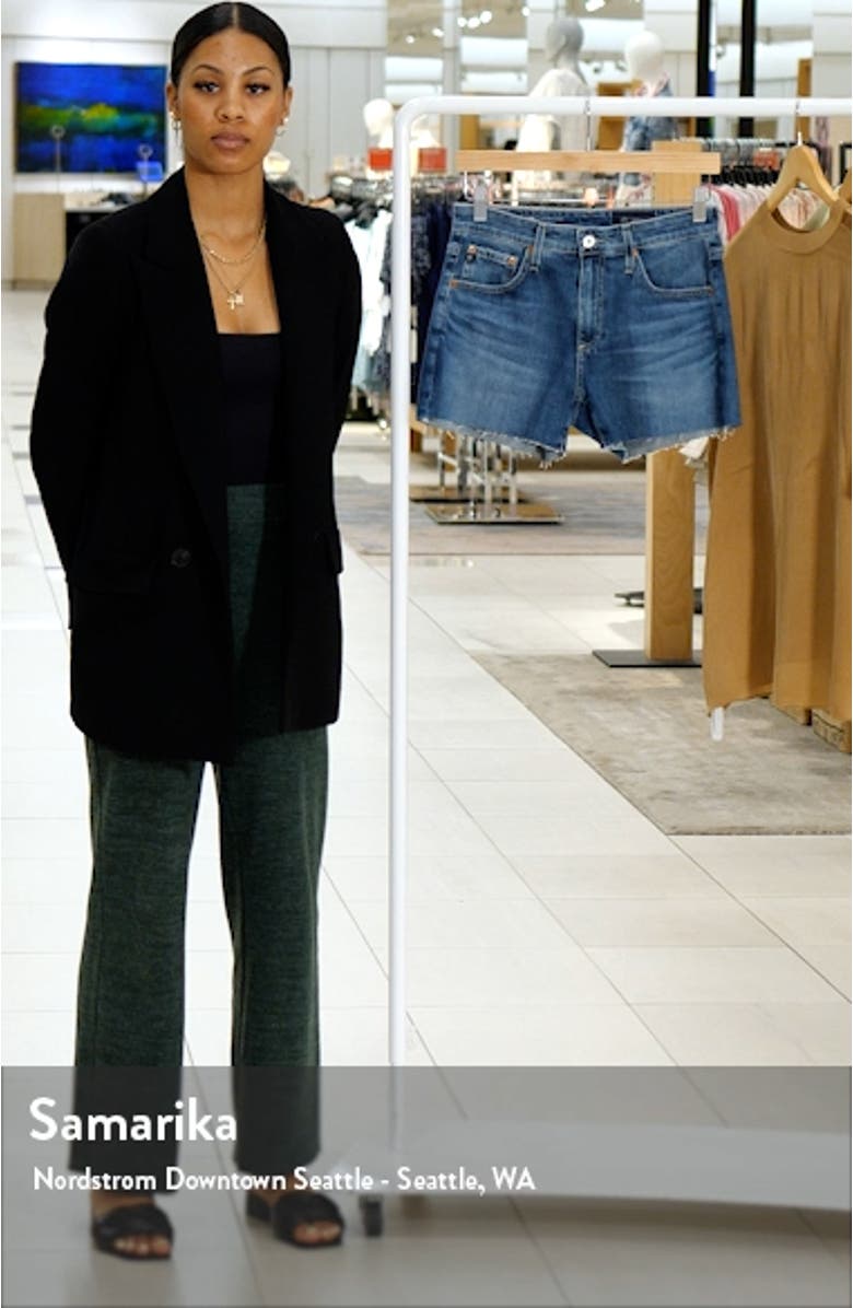 Hailey Boyfriend Cutoff Denim Shorts, sales video thumbnail