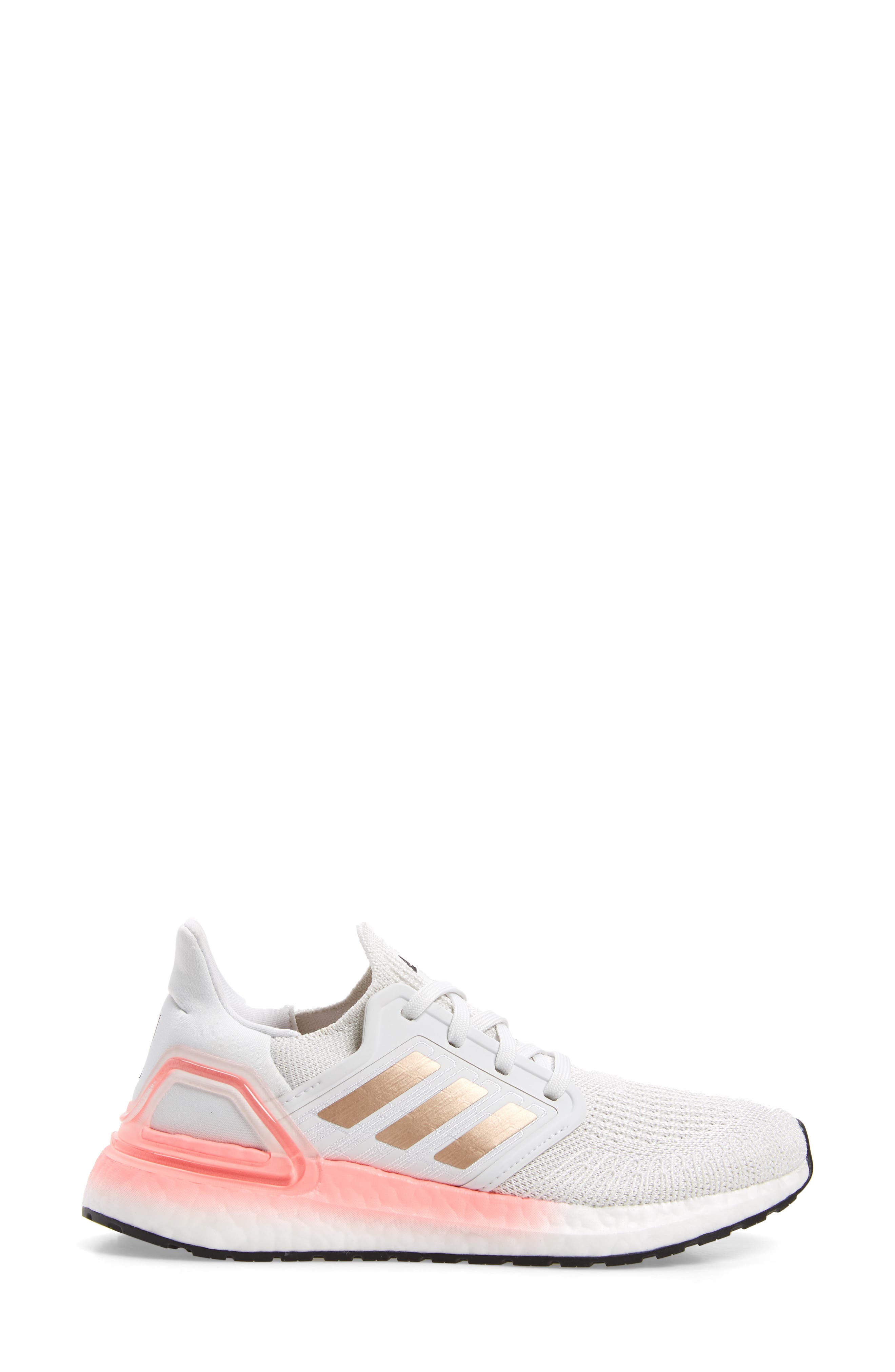 UltraBoost 20 Running Shoe, Alternate, color, CRYSTAL WHITE/ COPPER / RED