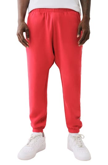 True Religion Relaxed Icon Sweatpants In Trv Red