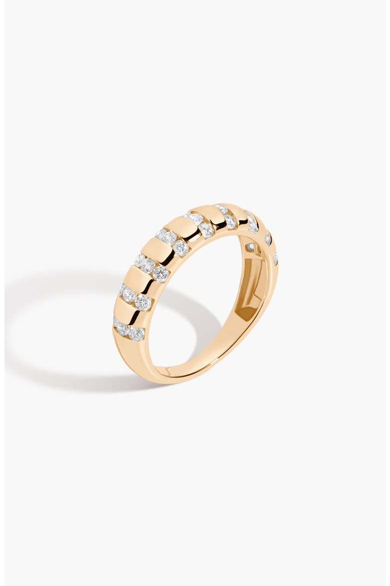 Lab Grown Sapphire Striped Matrix Ring, Alternate, color, Yellow Gold Vermeil