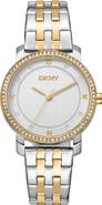 DKNY Evening Crystal Bezel Bracelet Watch, 32mm