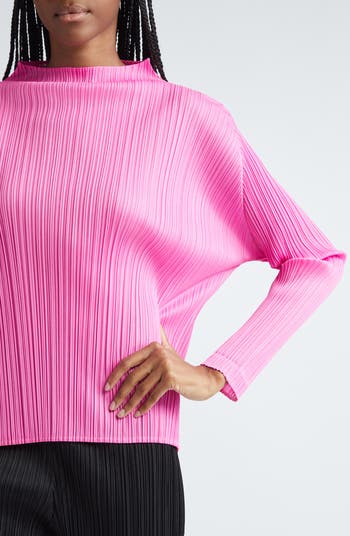 トップス PLEATS PLEASE MONTHLY COLORS:AUGUST Monthly Colors August Top in Dark Navy – SVRN