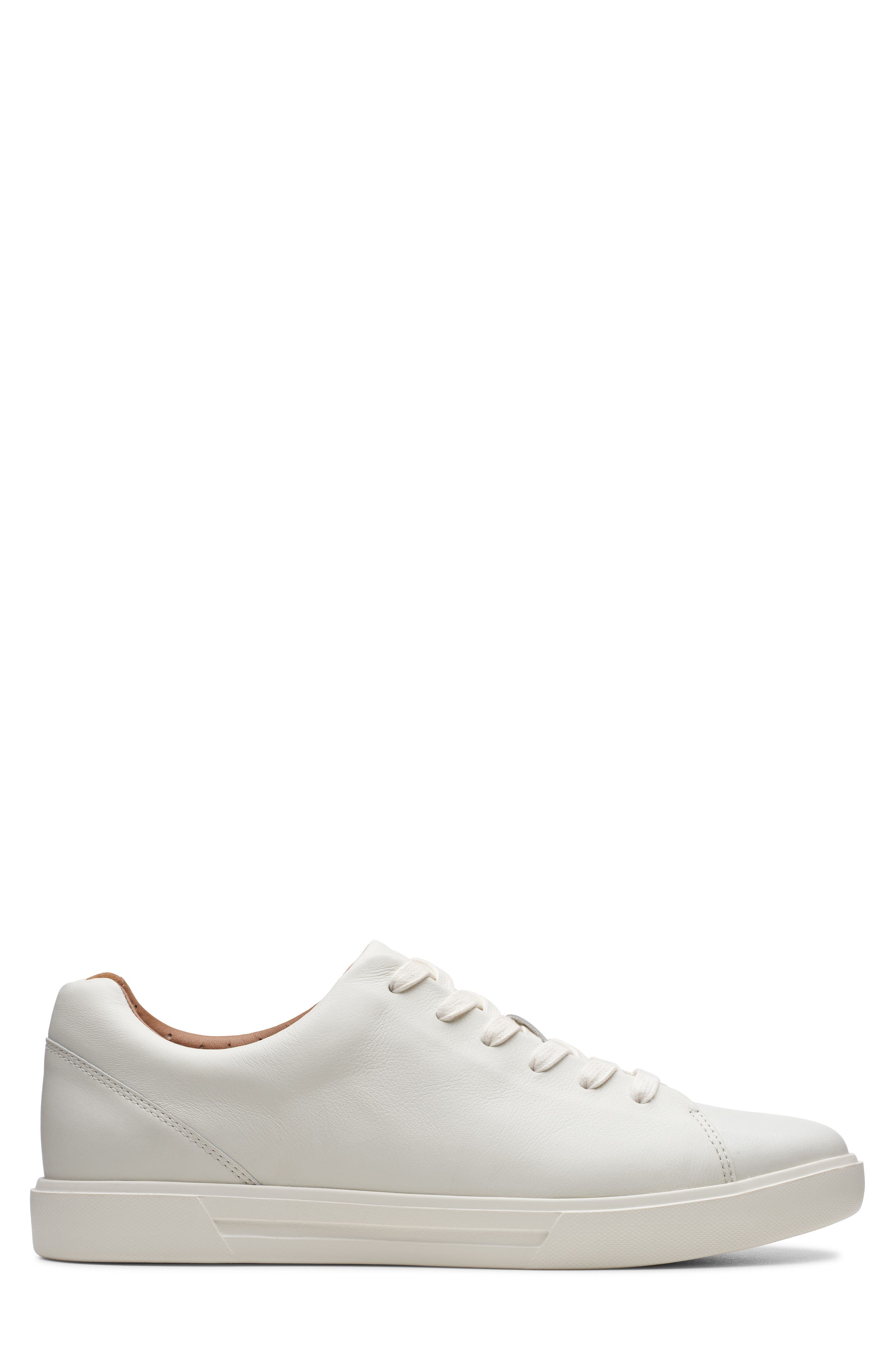 Un Costa Lace Up Sneaker, Alternate, color, WHITE LEATHER