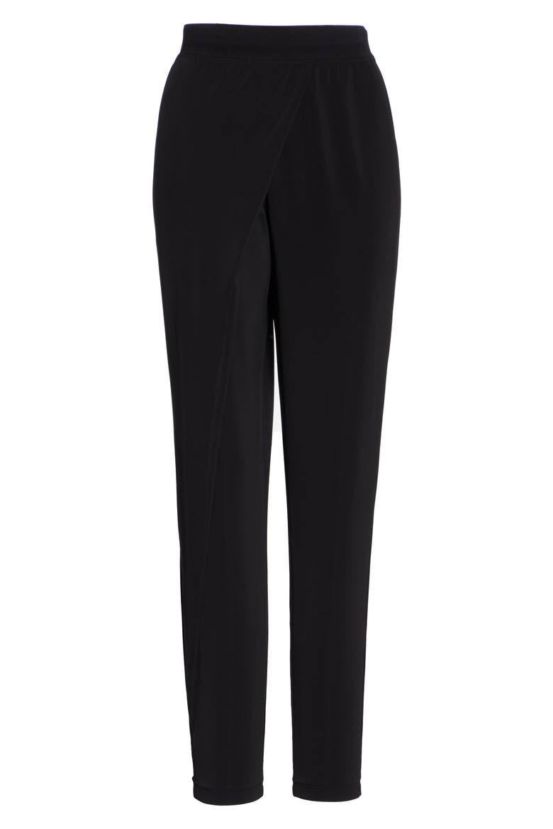 Shana Jersey Pants, Alternate, color, BLACK