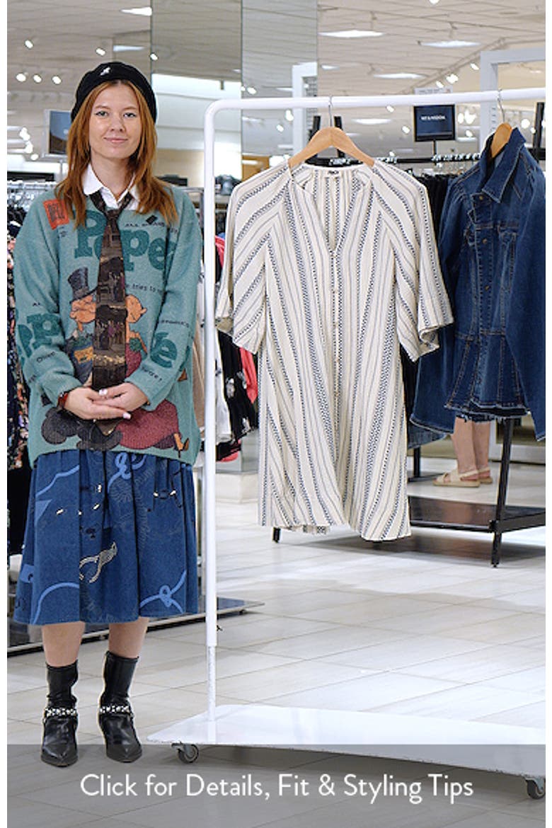 Noronha Stripe Organic Cotton Gauze Shirtdress video