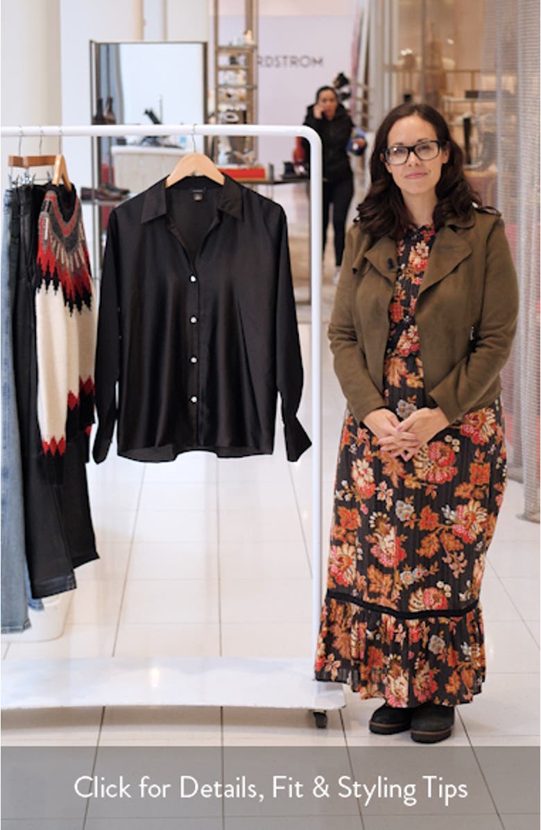 Charmeuse Button-Up Shirt, sales video thumbnail