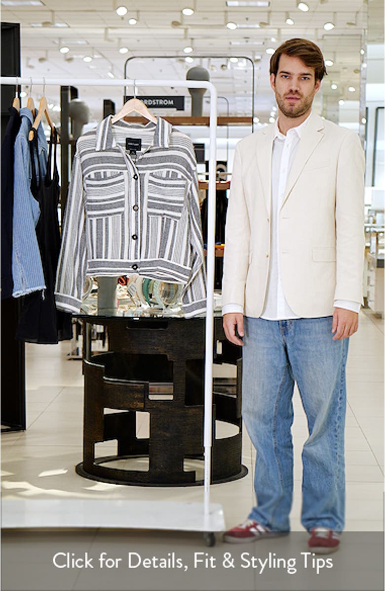 Shoreside Stripe Cotton Jacket, sales video thumbnail