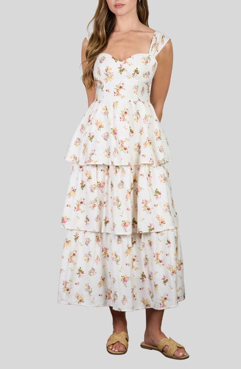 Floral Tiered Maxi Dress