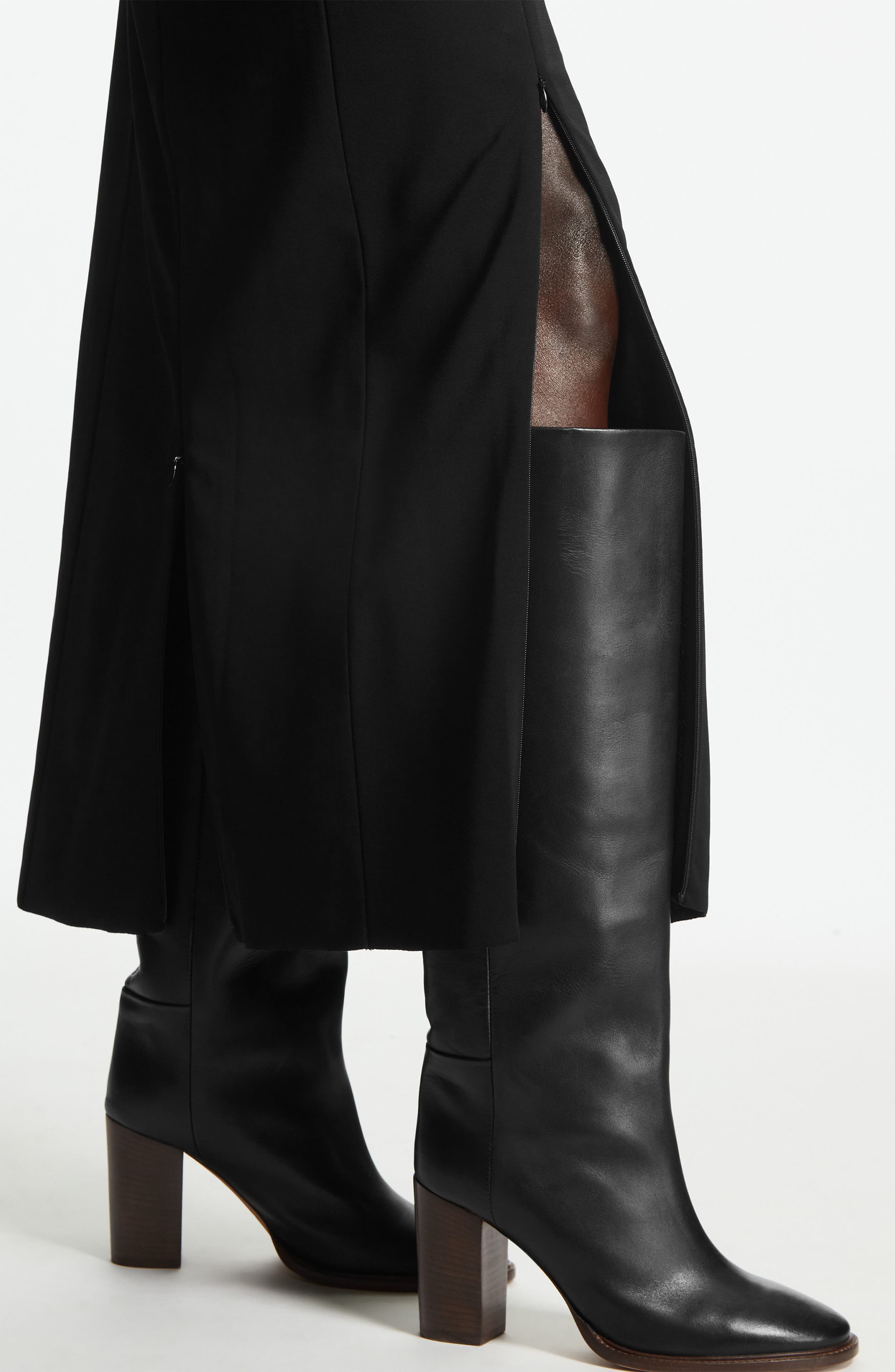 COS Knee High Leather Boot, Alternate, color, 