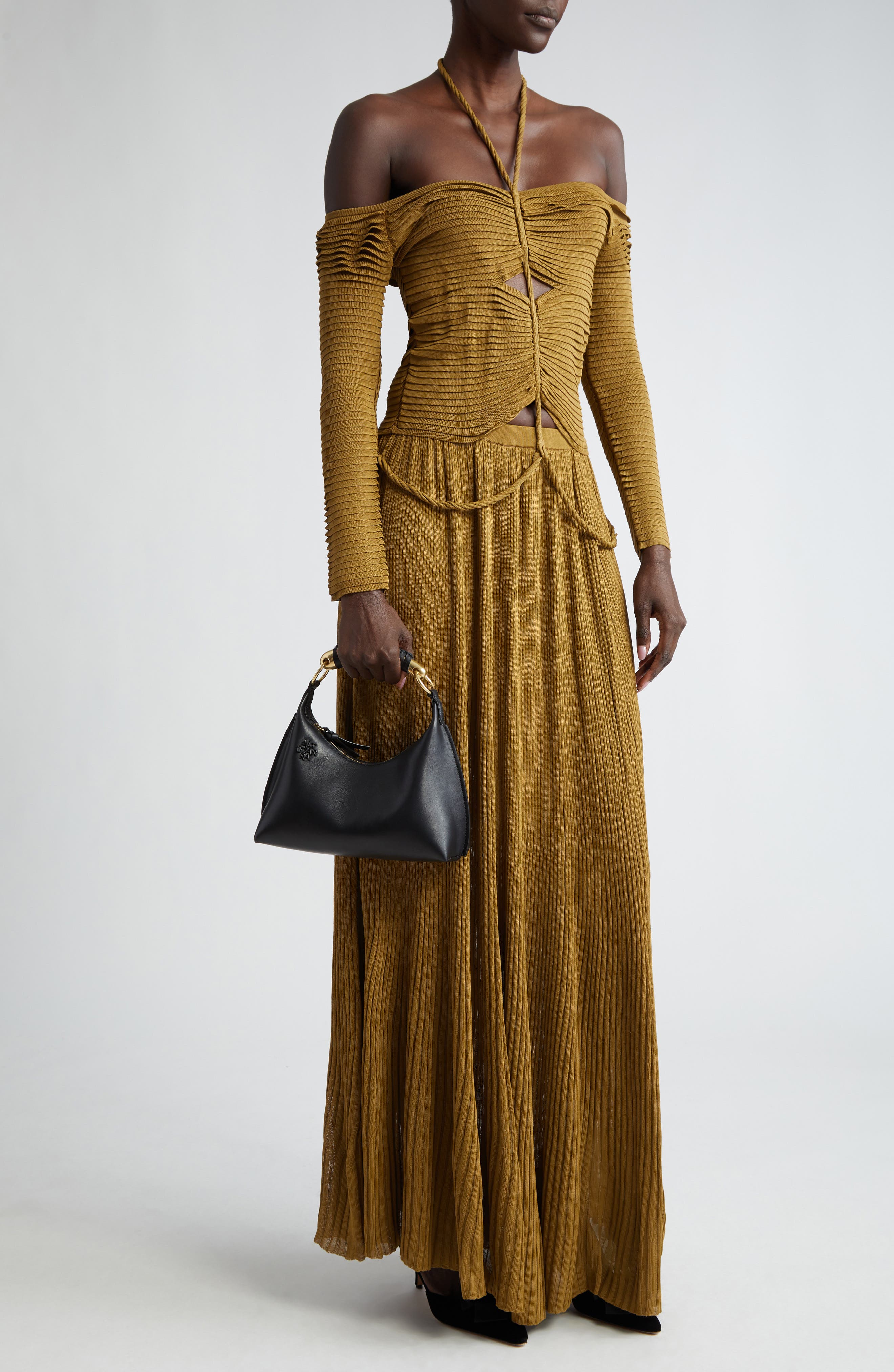 Altuzarra Small Athena Leather Top Handle Bag, Alternate, color, 