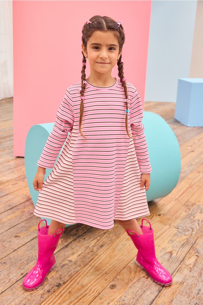 Kids' Mixed Stripe Dress, Alternate, color, Andover Stripe