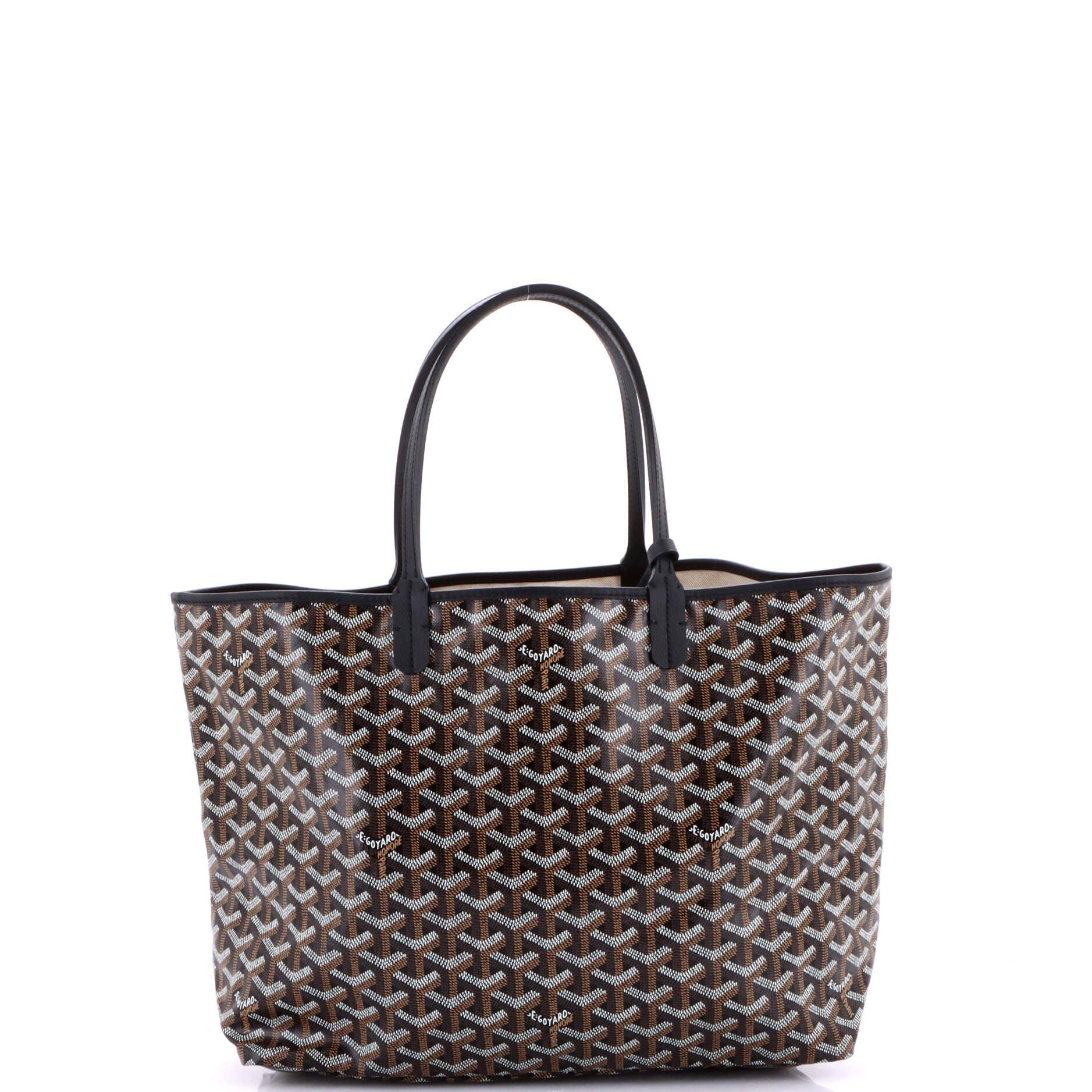 Pre-Owned Goyard Saint Louis Tote Coated Canvas PM, Alternate, color, Black