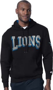 STARTER Men's Starter Black Detroit Lions Thursday Night Gridiron Hoodie