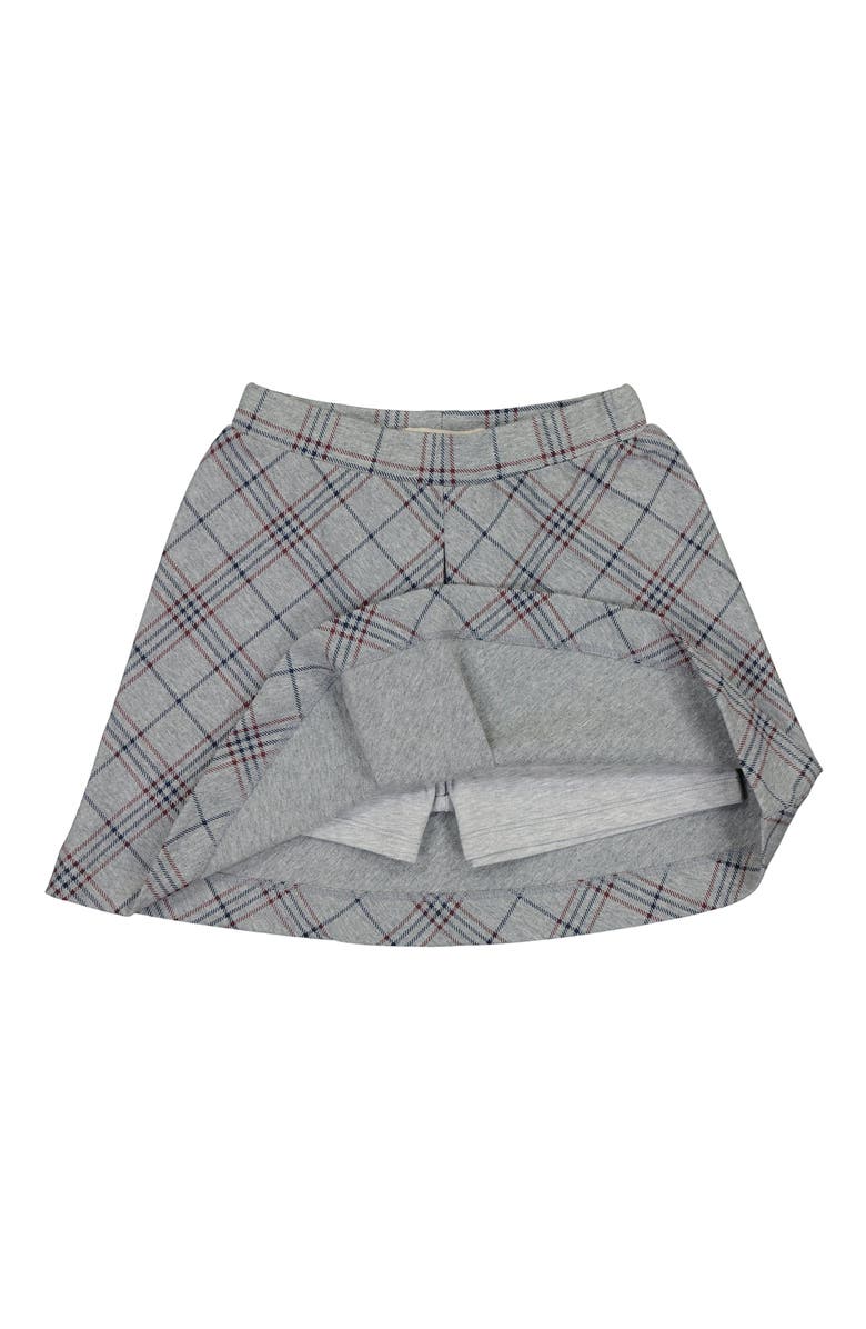 Hope & Henry Baby Girls' Ponte Schoolgirl Skort, Infant, Alternate, color, Gray, Berry, And Navy Plaid