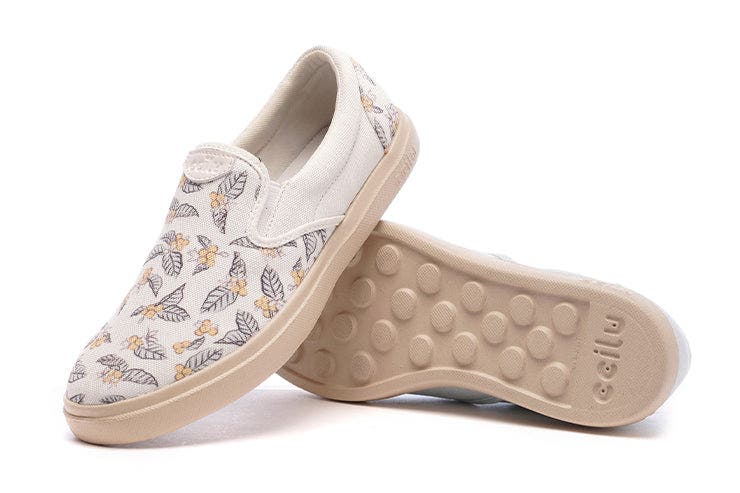 XpreSole Cody Waterproof Slip-On Sneaker, Alternate, color, White Coffee Flowers