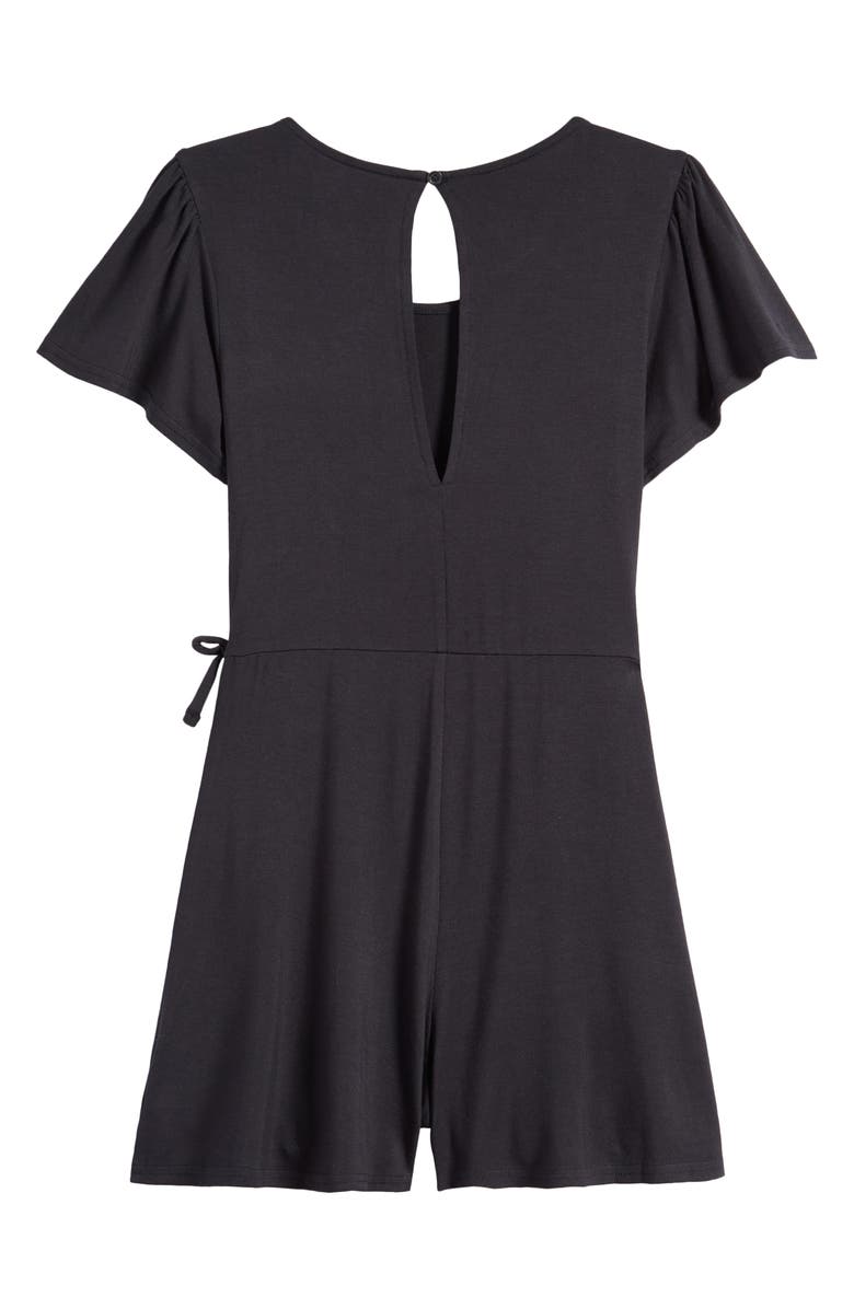 Nordstrom Kids' Flutter Sleeve Skort Romper, Alternate, color,