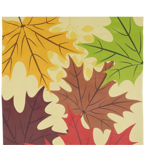 Northlight Red And Yellow Fall Leaves Welcome Outdoor House Flag 28" X 40" In Multi