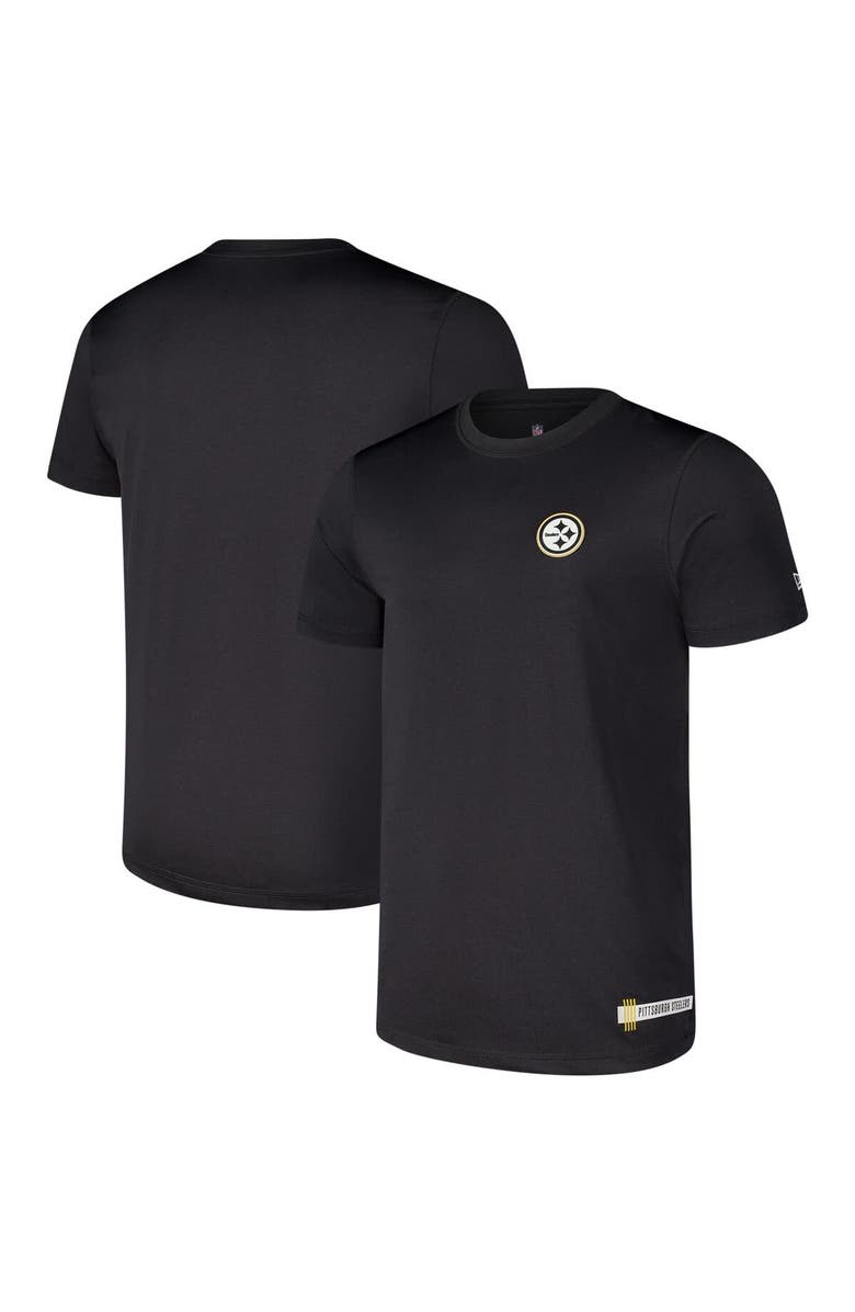 New Era Men's New Era Heather Black Pittsburgh Steelers 2024 NFL Training Camp T-Shirt, Main, color, Heather Black