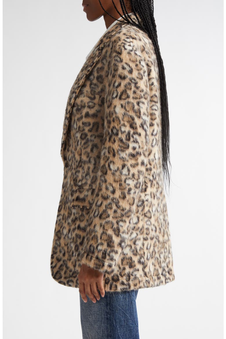 Ragged Oversize Leopard Print Blazer, Alternate, color, WOOLY LEOPARD
