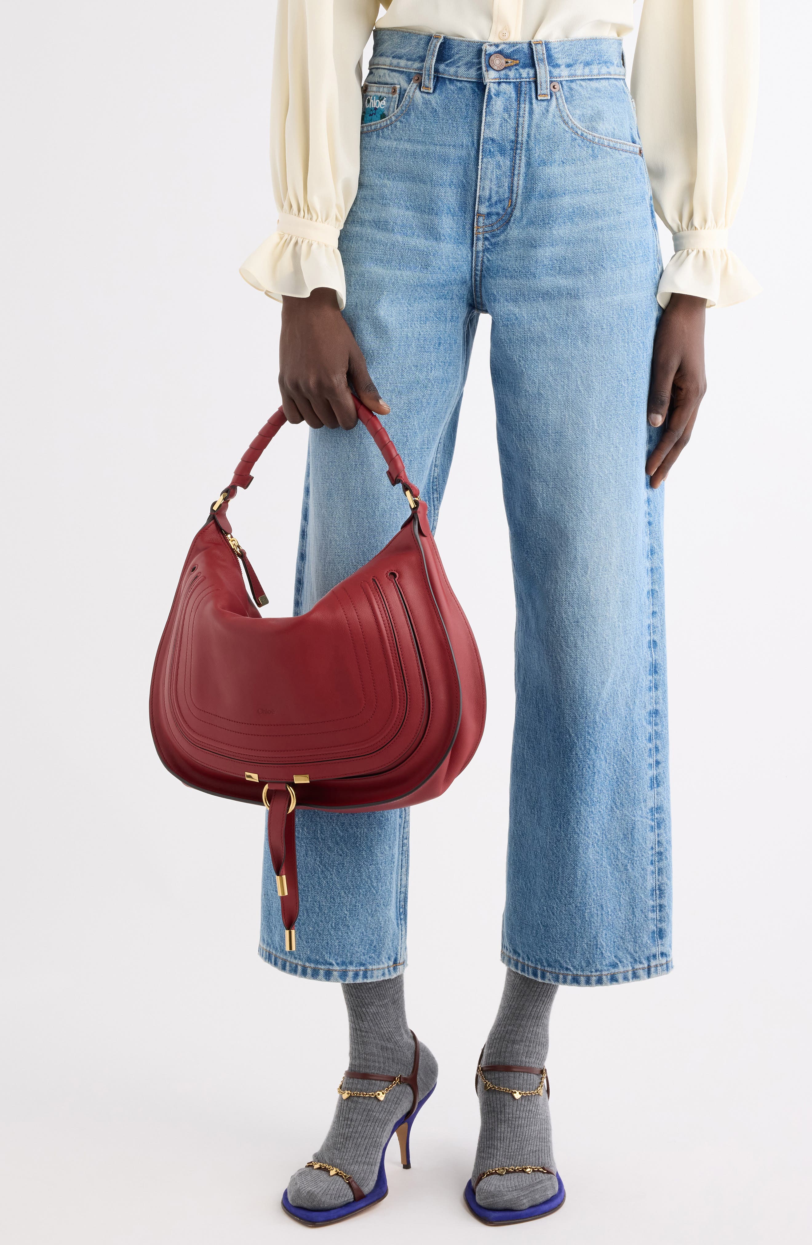Medium Marcie Shoulder Bag, Alternate, color, DIVINE RED
