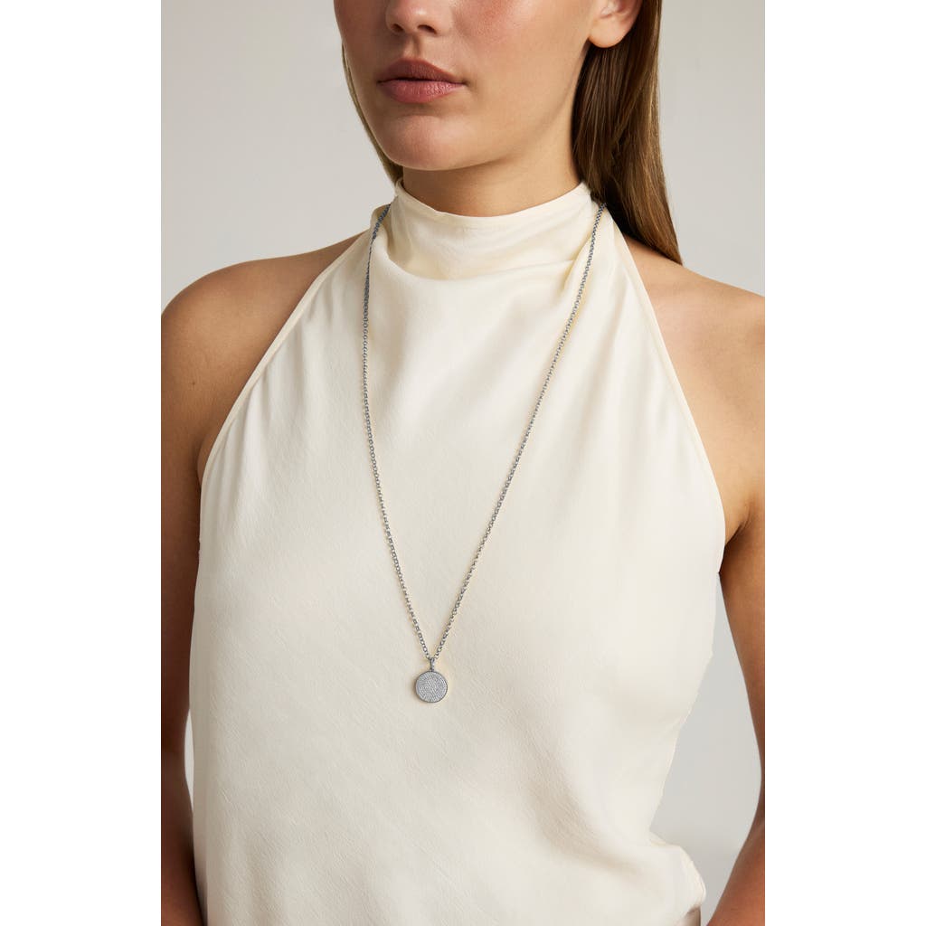 Dean Davidson Mirabeaux Pavé Long Pendant Necklace In Metallic
