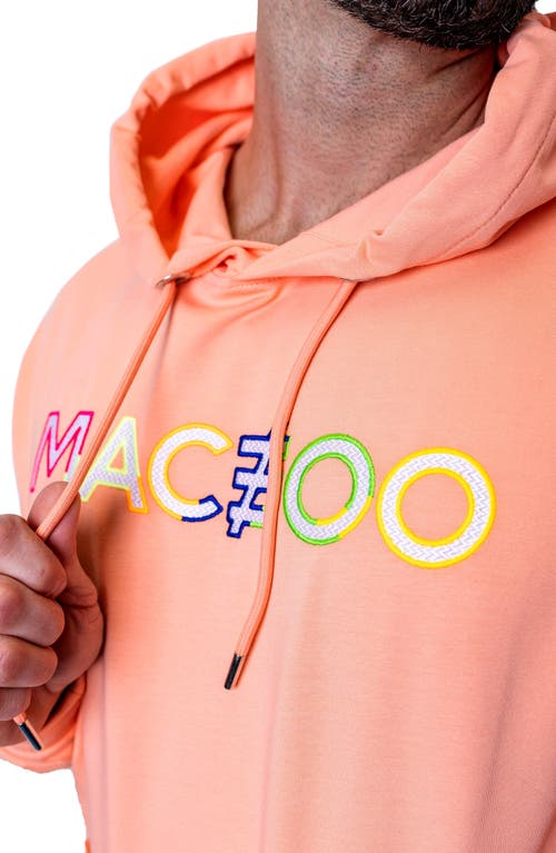 Maceoo Truecolors Embroidered Logo Hoodie In Orange