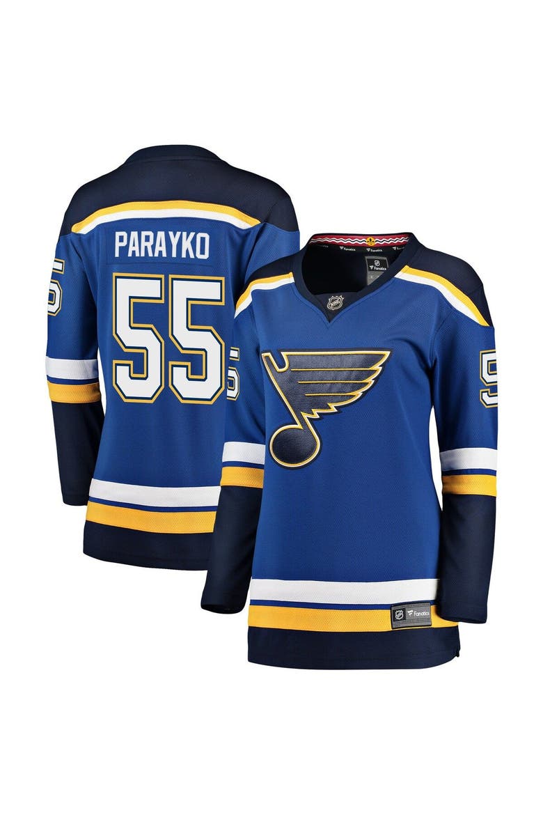 Women's Fanatics Branded Colton Parayko Blue St. Louis Blues Home Premier Breakaway Player Jersey, Alternate, color, BLUE