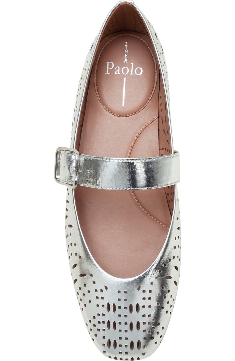 Linea Paolo Miller Mary Jane Flat, Alternate, color, Silver