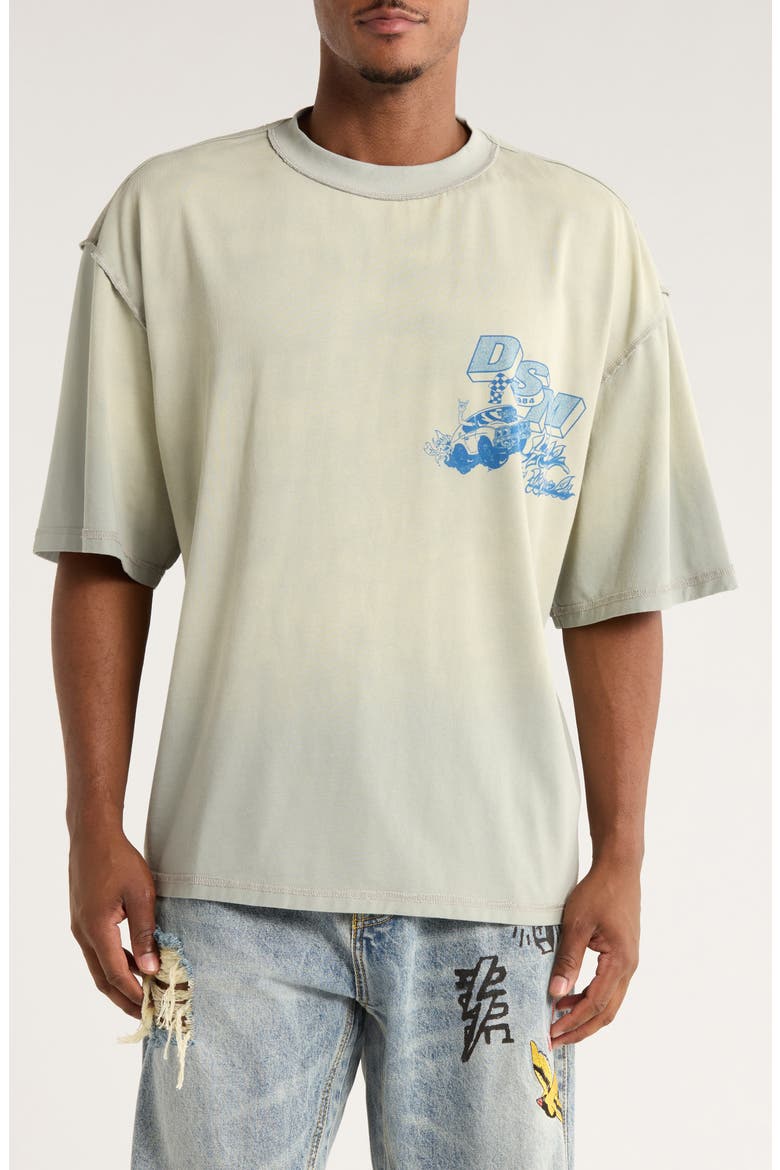 Hell on Wheels Graphic T-Shirt (Nordstrom Exclusive), Main, color, WASHED GREY