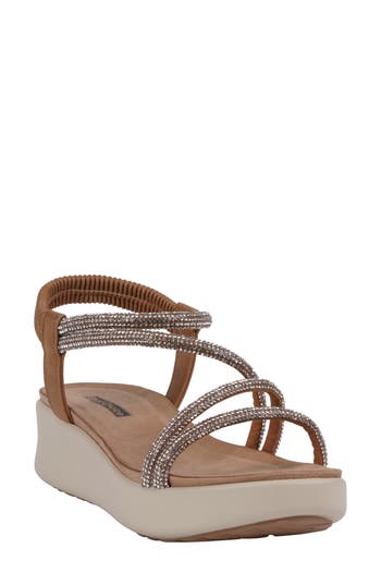Gc Shoes Sol Comfort Platform Sandal In Gold