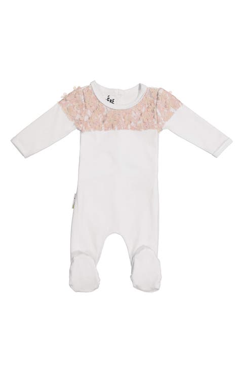Lace Yoke Footie (Baby)