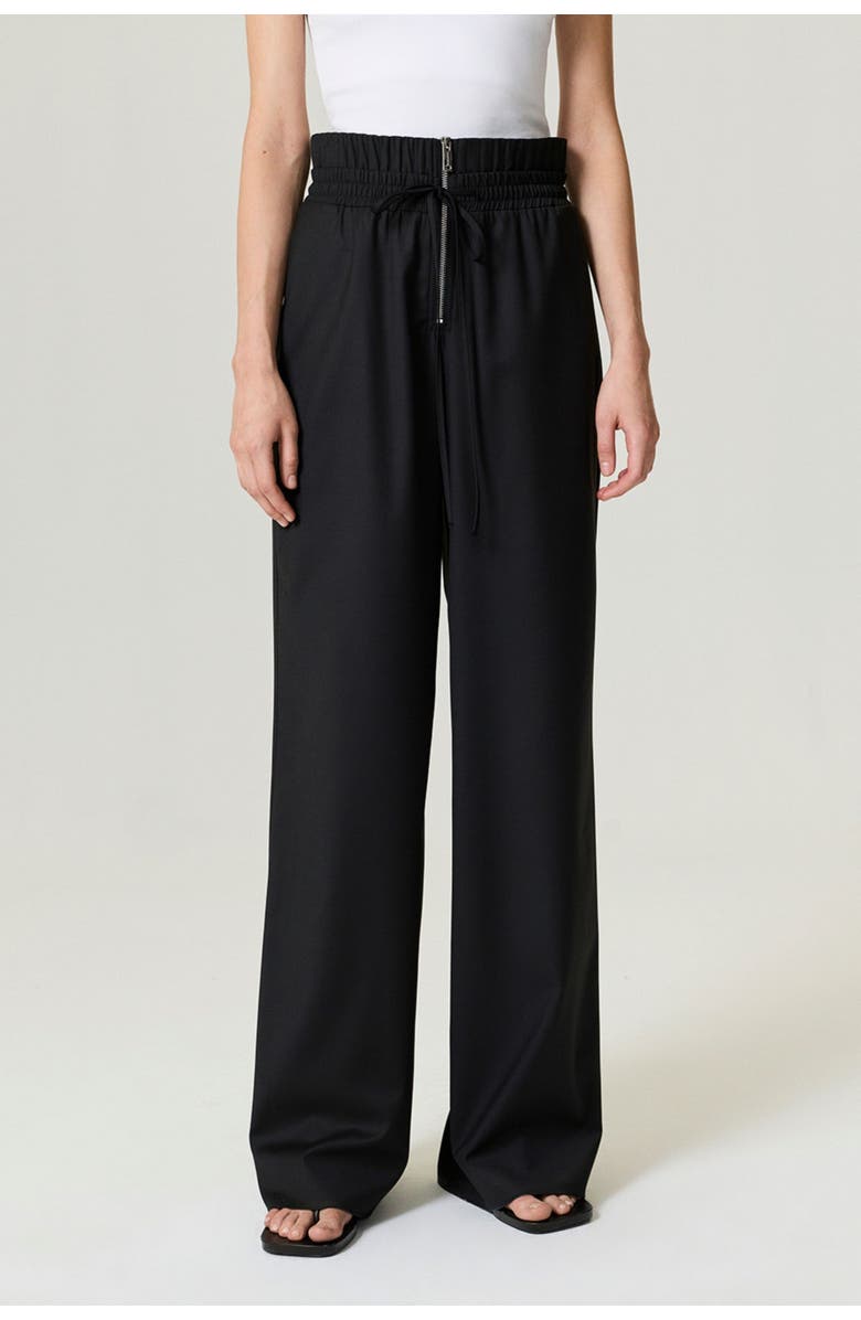 Nocturne Drawstring Waist Relaxed Pants, Main, color, Black