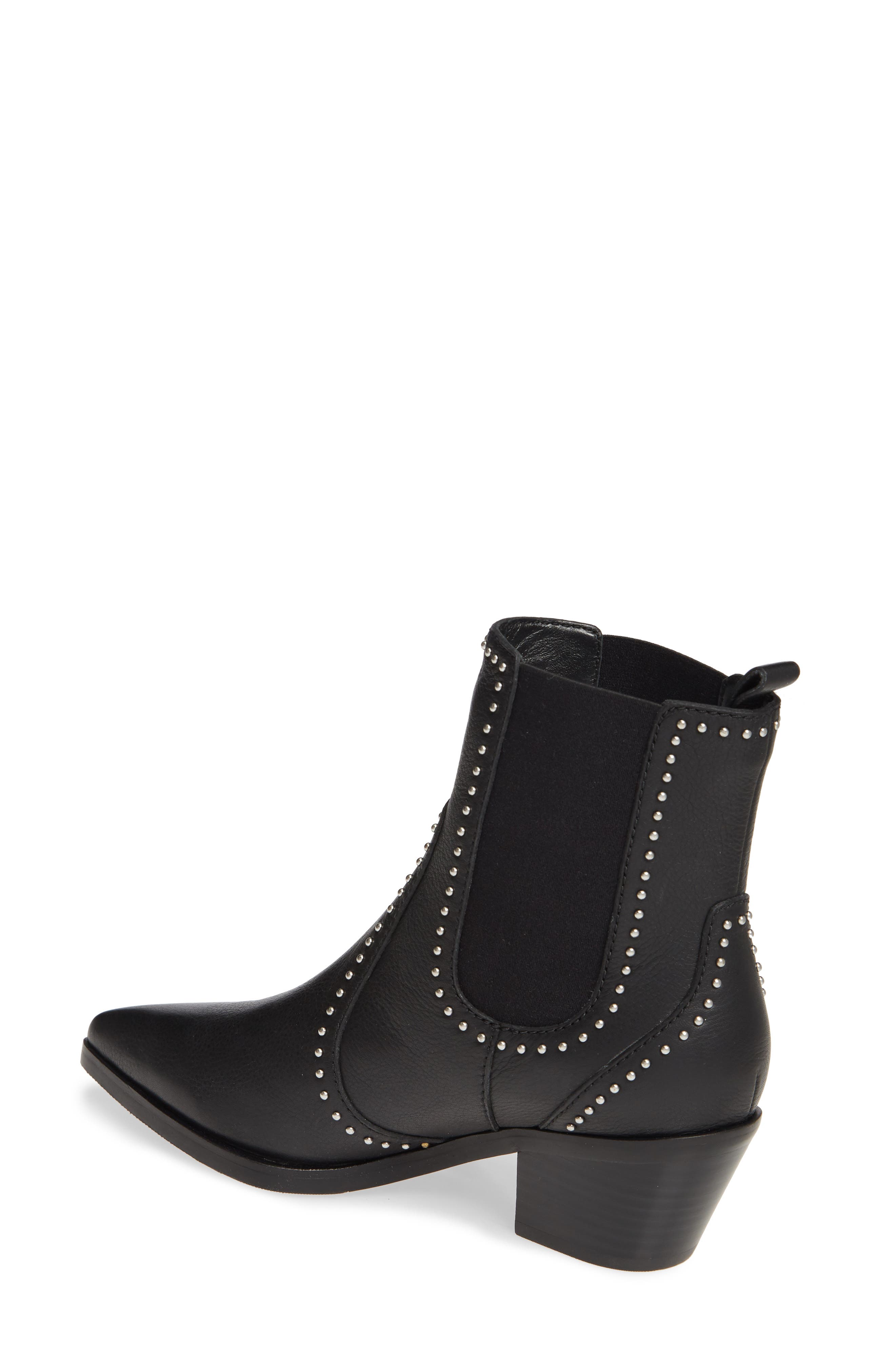 PAIGE Willa Studded Chelsea Boot, Alternate, color, 