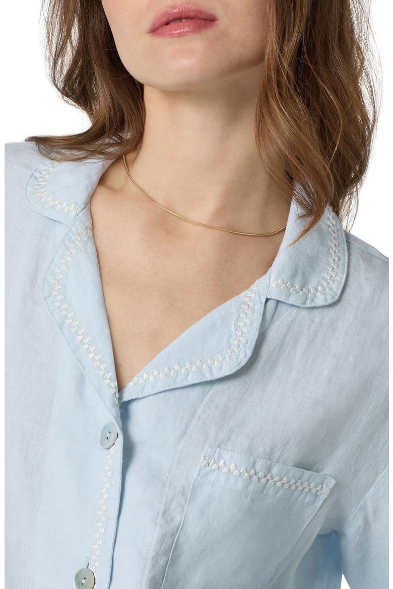 Linen Pajamas, Alternate, color, BABYS BREATH BLUE