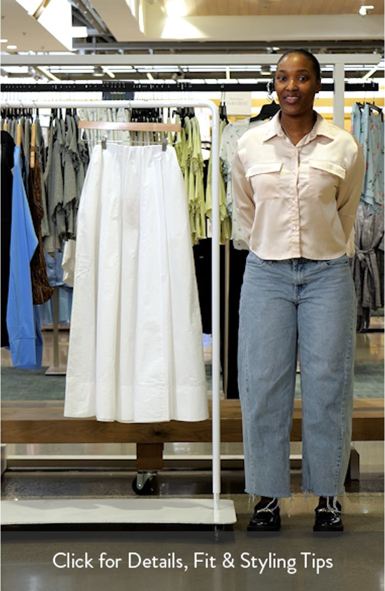 Coastal Poplin Maxi Skirt, sales video thumbnail