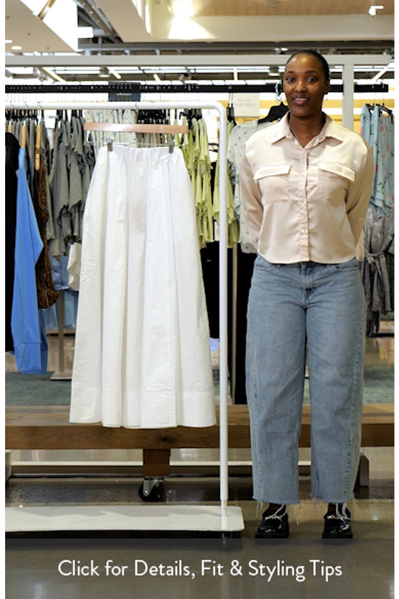 Coastal Poplin Maxi Skirt video