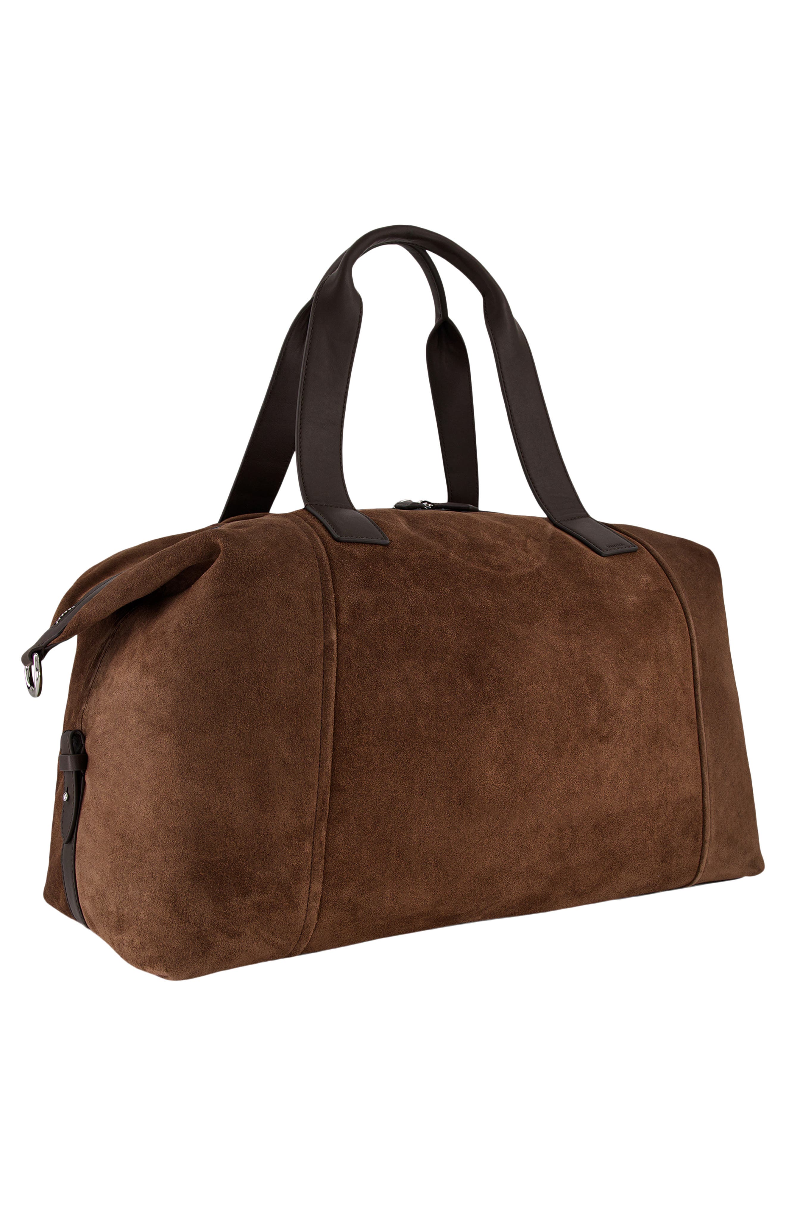 Vince Westmore Leather Duffle Bag, Alternate, color, Chocolate