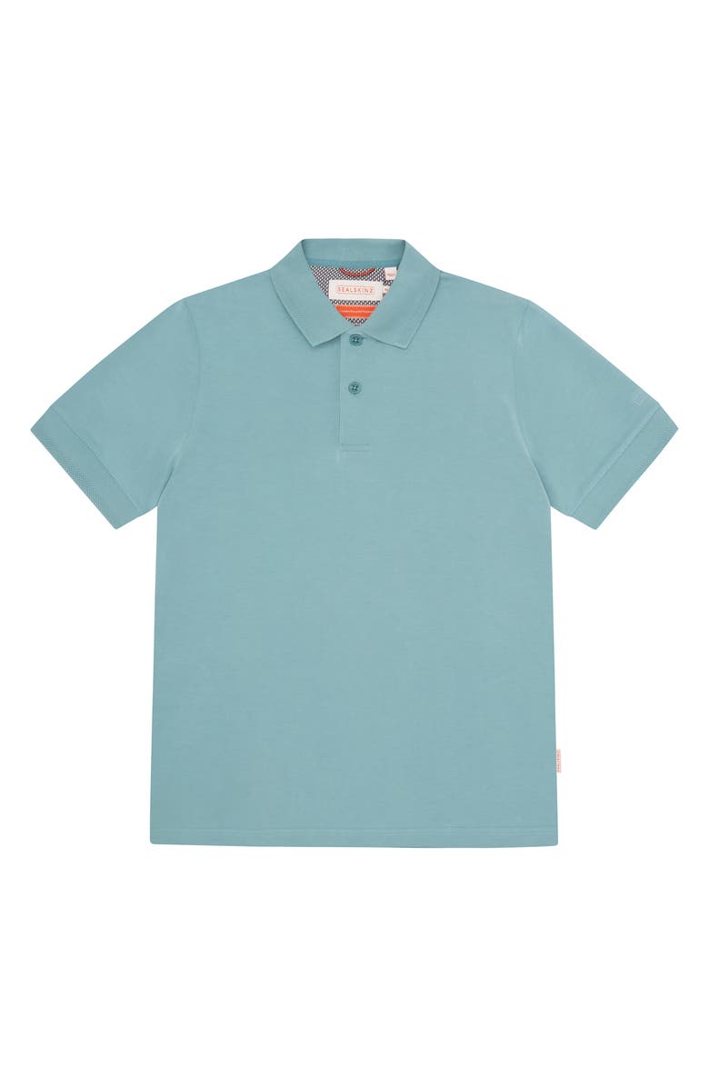Sealskinz Roydon Soft Touch Polo, Alternate, color, Teal