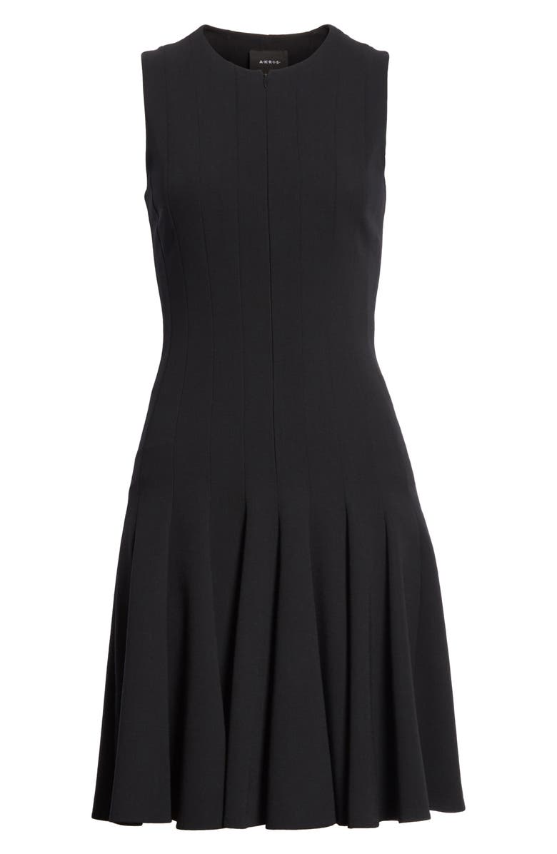 Akris Sleeveless Godet Pleat Dress, Alternate, color,