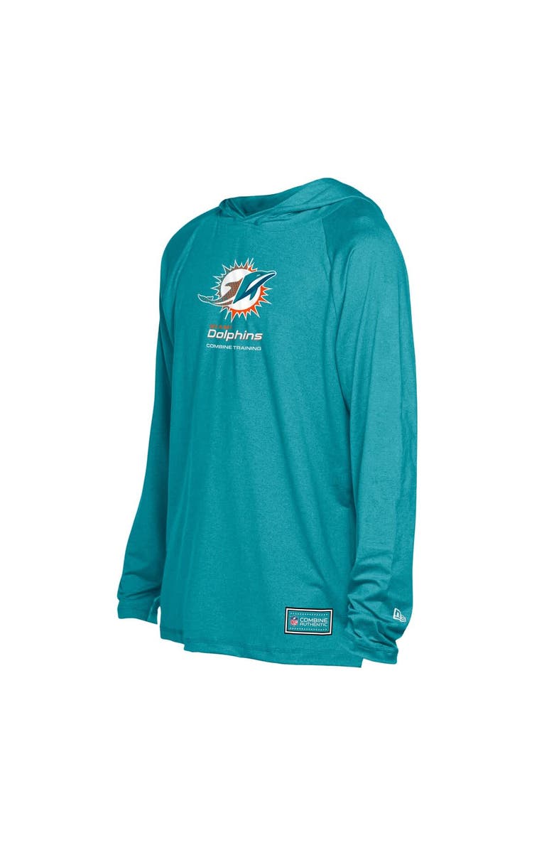 New Era Men's New Era Aqua Miami Dolphins Functional Fandom Hoodie, Alternate, color, Aqua