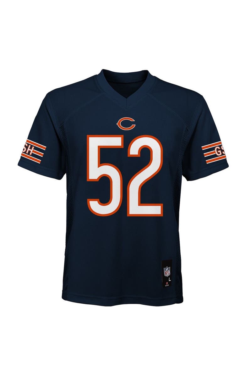 Outerstuff Youth Khalil Mack Navy Chicago Bears Replica Player Jersey, Alternate, color, 