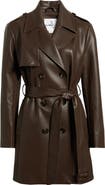 Sam Edelman Faux Leather Trench Coat