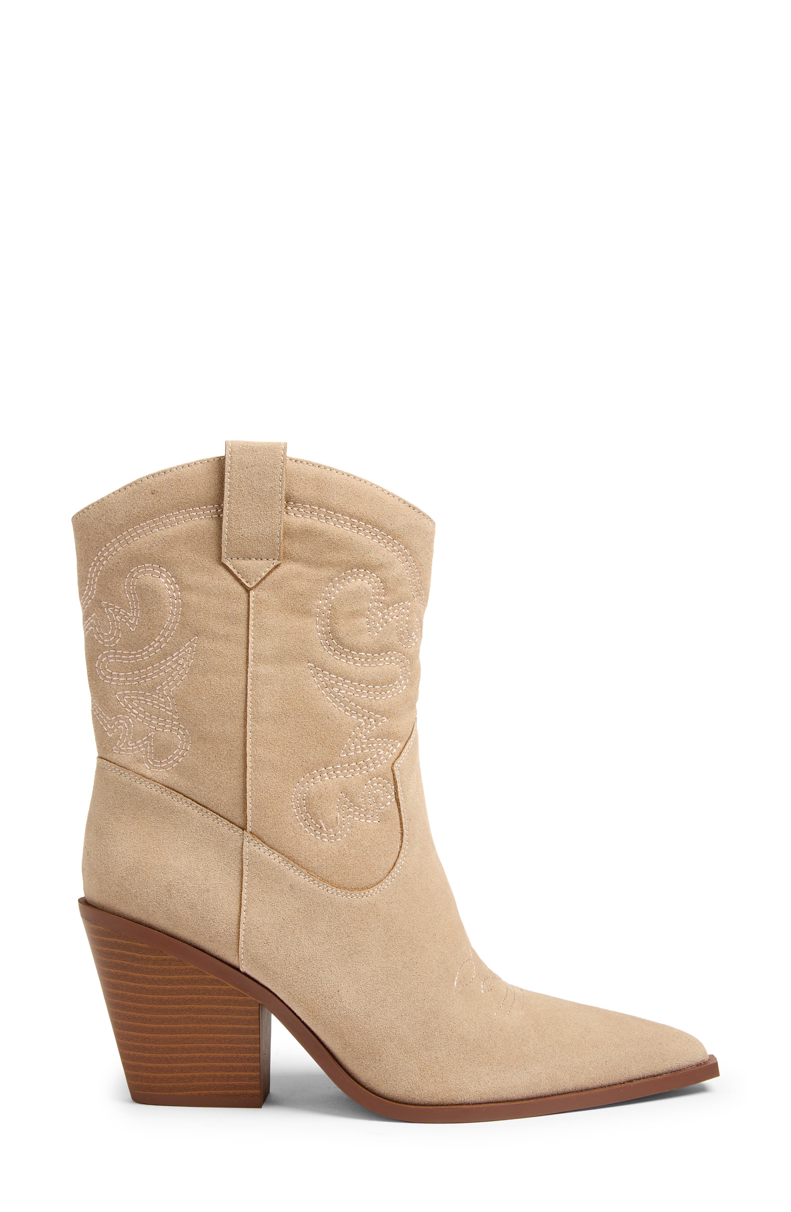 Dakota Faux Leather Western Boot, Alternate, color, TAN TAUPE