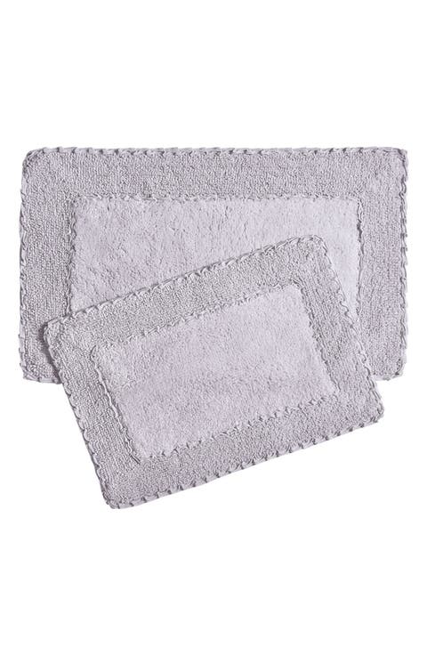 Ruffle Cotton 2-Piece Bath Mat Set