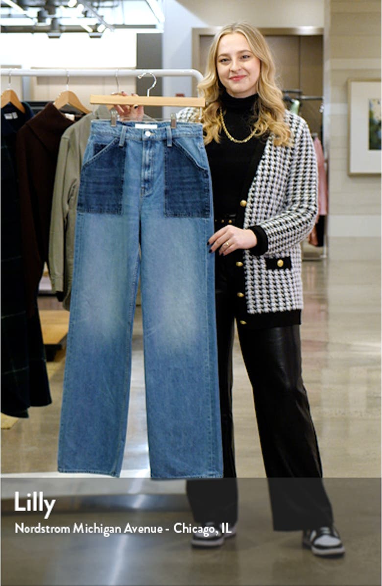 The Patch Maven High Waist Wide Leg Jeans, sales video thumbnail