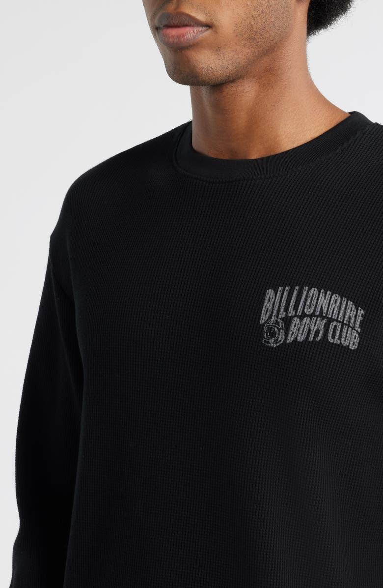 Billionaire Boys Club Thermal Knit Sweatshirt, Alternate, color, Black
