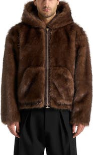 Manière De Voir Ryan Fur Hooded Jacket
