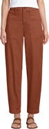Lands' End High Rise Barrel Leg Chino Pants