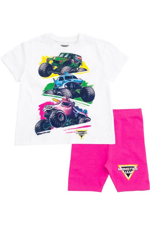 2-Piece T-Shirt and Bike Shorts Set