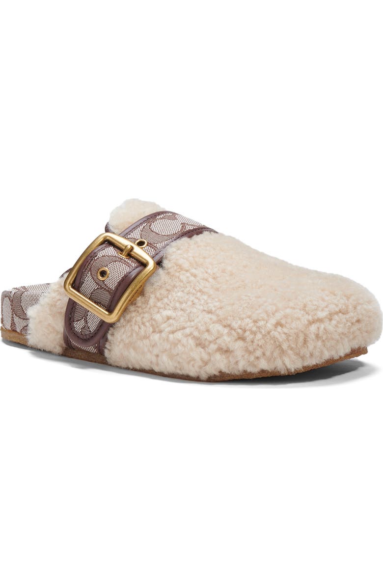 COACH Genuine Shearling Clog, Main, color,